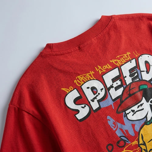Do What You Trust” Speed Graphic Skate Streetwear T-Shirt (Red)